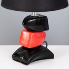 Настольная лампа «Дасия» E14 40 Вт черно-красный 18×18×29 см RISALUX - Фото 5