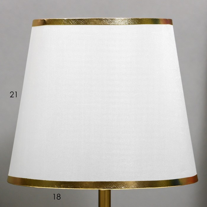 Настольная лампа "Матильда" Е27 40Вт бело-бронзовый 25х25х42 см RISALUX - фото 1906125455