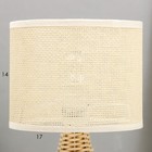 Настольная лампа "Плетенка" Е27 40Вт бежевый 25х25х37см - фото 25463580