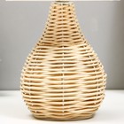 Настольная лампа "Плетенка" Е27 40Вт бежевый 25х25х37см - фото 25463581