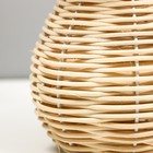 Настольная лампа "Плетенка" Е27 40Вт бежевый 25х25х37см - фото 25463582