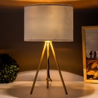 Настольная лампа «Бархат» Е27 40 Вт бежевый 24×24×42 см 9043767