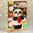 Игрушка из шерсти «‎Панда с арбузом»‎ - Фото 2
