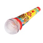 Микрофон детский музыкальный, звук, свет - Фото 2