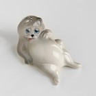 Сувенир "Кот ленивый" 4х4х7 см ,фарфор цвет МИКС - фото 24383921