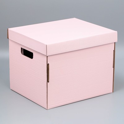 Коробка подарочная складная, упаковка, «Розовая», 37.5 х 32 х 29.3 см