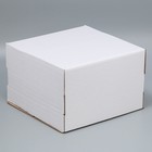 Коробка для торта, кондитерская упаковка, «Белая» 29 х 29 х 19 см - фото 7487867
