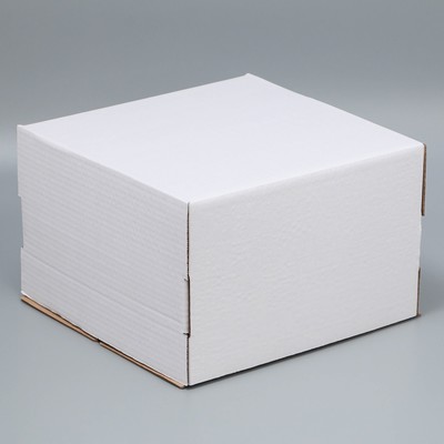 Коробка кондитерская, упаковка, «Белая» 30 х 30 х 19 см
