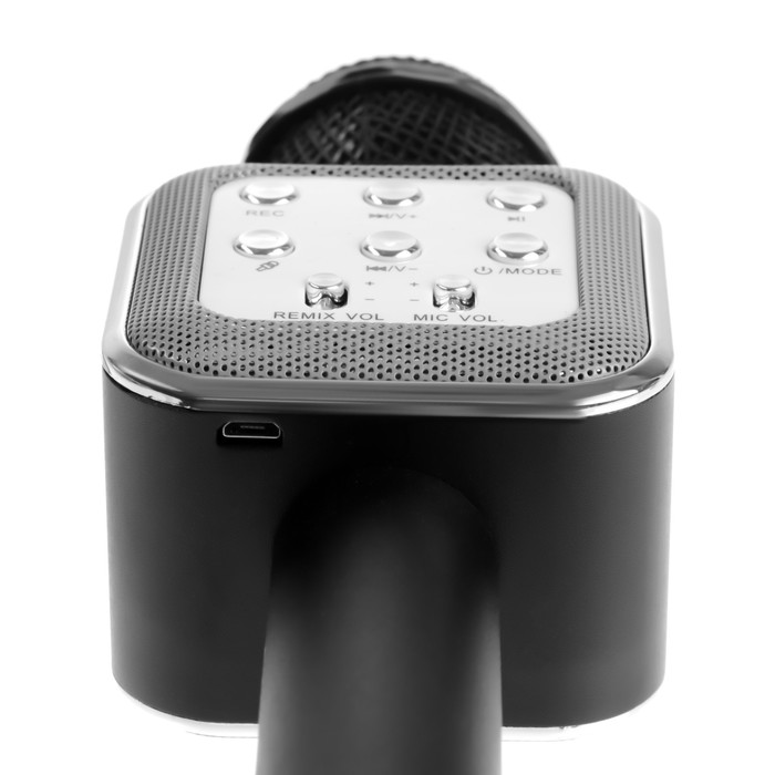 Микрофон для караоке Belsis MA3002BK, 3 Вт, 1200 мАч, Bluetooth, FM, microSD, чёрный - фото 51747428 Микрофон для караоке Belsis MA3002BK, 3 Вт, 1200 мАч, Bluetooth, FM, microSD, чёрный - фото 51747428