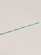 Лента атласная «Весенние листочки», 15 мм × 18 ± 1 м, цвет белый - Фото 3