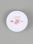 Лента атласная «Весенние листочки», 15 мм × 18 ± 1 м, цвет белый - Фото 4