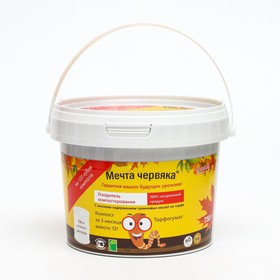 Биологический ускоритель компостирования "Мечта Червяка", паста, пластиковое ведро, 750 г