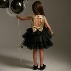 Платье нарядное для девочки с пайетками KAFTAN, размер 32 (110-116), цвет чёрный - Фото 8