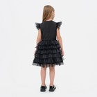 Платье для девочки с крылышками KAFTAN, размер 28 (86-92), цвет чёрный - Фото 3