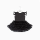 Платье для девочки с крылышками KAFTAN, размер 28 (86-92), цвет чёрный - Фото 7