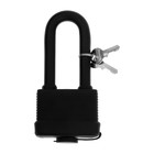 УЦЕНКА Замок навесной LOCKLAND, 65 мм, влагозащищенный, длинная дужка, 2 ключа, цвет черный - Фото 2