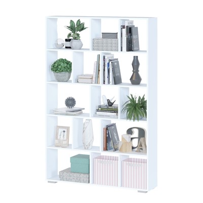 Стеллаж напольный «СТ 11», 1180×252×1766 мм, цвет белый