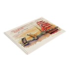 Альбом для рисования А4, 40 листов на гребне "Питер графика", обложка мелованный картон, блок 120г/м2, МИКС - фото 9953607