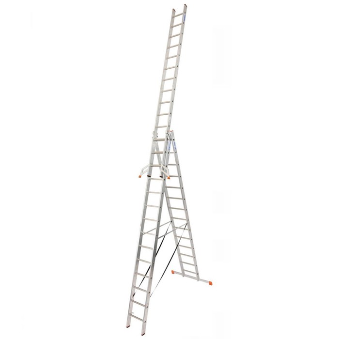 Лестница KRAUSE MONTO TRIBILO, алюминиевая, трехсекционная, 14 ступеней - Фото 1