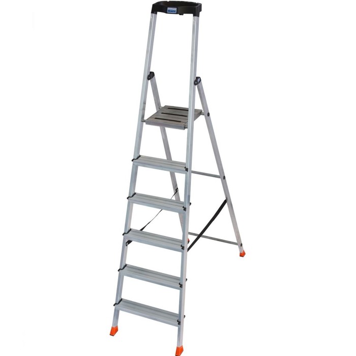 Стремянка KRAUSE SAFETY 6, алюминиевая, 6 ступеней - Фото 1