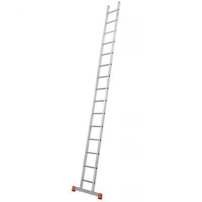 Лестница KRAUSE MONTO SIBILO, алюминиевая, односекционная, приставная, 15 ступней