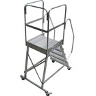 Лестница-платформа KRAUSE CORDA, с площадкой, алюминиевая, 5 ступеней - Фото 2