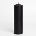 Свеча-цилиндр, 6х19 см, 425 г, 25 ч, чёрный - Фото 2