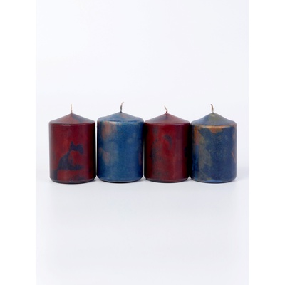 Свеча - цилиндр, 6×8.5 см, 180 г, 12 ч, МИКС