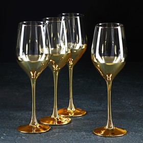 Набор бокалов для вина «Электрическое золото», 270 мл, 4 шт