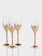 Бокалы для шампанского Luminarc «Электрическое золото», 160 мл, 4 шт., стекло, золотистые - Фото 2