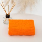 Полотенце махровое Апельсины 30х50см, оранжевый, хл 100%, 400г/м2 - фото 319149780