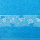 Полотенце 30х60 см, Мороженое, голубой МИКС, 340 гр/м, махра, хлопок - Фото 3