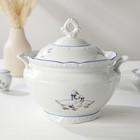 УЦЕНКА Сервиз фарфоровый столовый «Надежда. Гуси», 46 предметов, нет ложки и солонки - Фото 7