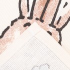 Полотенце Доляна "Озорные зайцы" 35х60 см, 100% хл, рогожка 164 г/м2 - фото 9117558