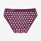 Трусы женские слипы, цвет бордовый, р-р 44-46 - фото 24712407