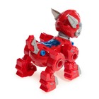 Робот собака «Роборекс» UNICON, винтовой конструктор, интерактивный: световые эффекты, 19 деталей, на батарейках, красный - фото 3883939