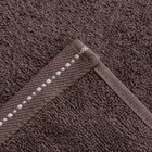 Полотенце махровое Лондон 30х60см, серо-коричневый, 100% хлопок100%, 430г/м - Фото 4