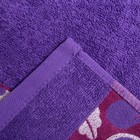 Полотенце 30х60 см, Баклажан, фиолетовый МИКС, 340 гр/м, махра, хлопок - Фото 4