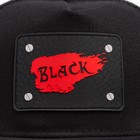 Бейсболка MINAKU с нашивкой цвет черный , размер 56-58 - фото 25431450