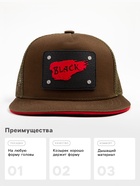 Бейсболка мужская с нашивкой MINAKU, размер 56-58, зелёная - Фото 5