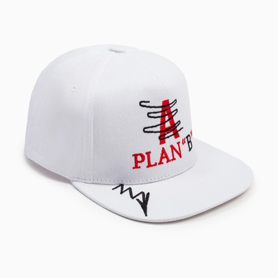 Бейсболка мужская с вышивкой MINAKU, размер 56-58, белая