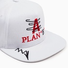 Бейсболка мужская с вышивкой MINAKU, размер 56-58, белая - Фото 6