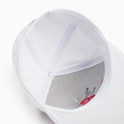 Бейсболка мужская с вышивкой MINAKU, размер 56-58, белая - Фото 5