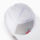 Бейсболка мужская с вышивкой MINAKU, размер 56-58, белая - Фото 8