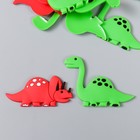 Декор для творчества резина "Динозавры" набор 14 шт МИКС 2,5х5 см - фото 26654590