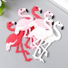 Декор для творчества резина "Фламинго" набор 6 шт МИКС 7,5х3,5 см - фото 6745888
