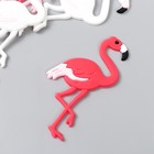 Декор для творчества резина "Фламинго" набор 6 шт МИКС 7,5х3,5 см - фото 6745889
