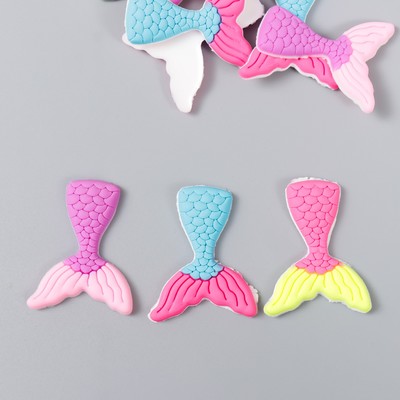 Декор для творчества резина «Хвост русалки», набор 15 шт., 3.5×2.7 см