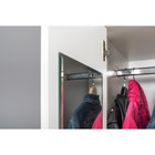 Шкаф для одежды Торонто 13.333, 800х530х1957, Белый/Стальной серый - Фото 5