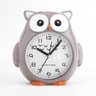 Часы - будильник детские "Совушка", с подвесом, дискретный ход, d-9 см, 14.5 х 4 х 16 см, АА - фото 319150731
